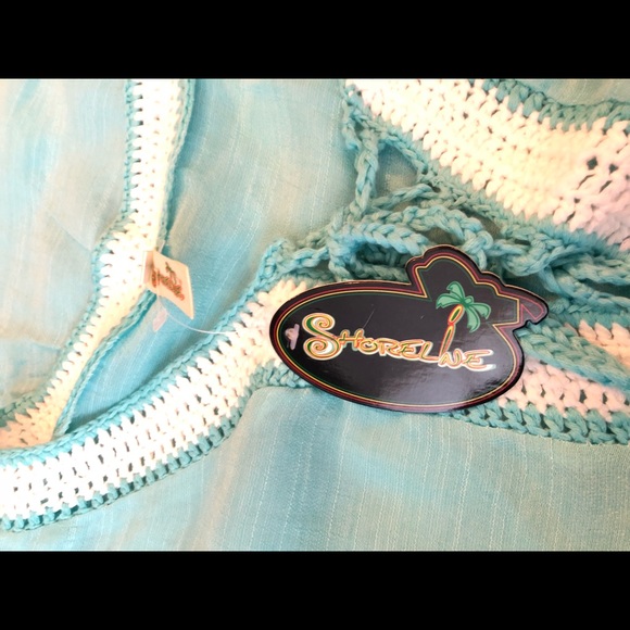 Shoreline swim coverup crochet accent Nwt - Picture 4 of 5